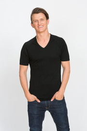 Short Sleeve Merino V Neck T-Shirt